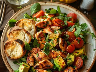 Recette de Salade de Poulet Avocat Tomate : Fraîcheur et Saveurs en Équilibre