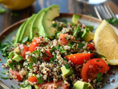Recette de Salade de Quinoa Avocat Tomate : Une Option Saine et Délicieuse