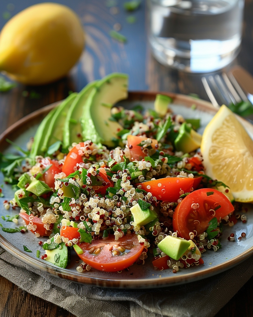 Salade de quinoa avocat tomate
