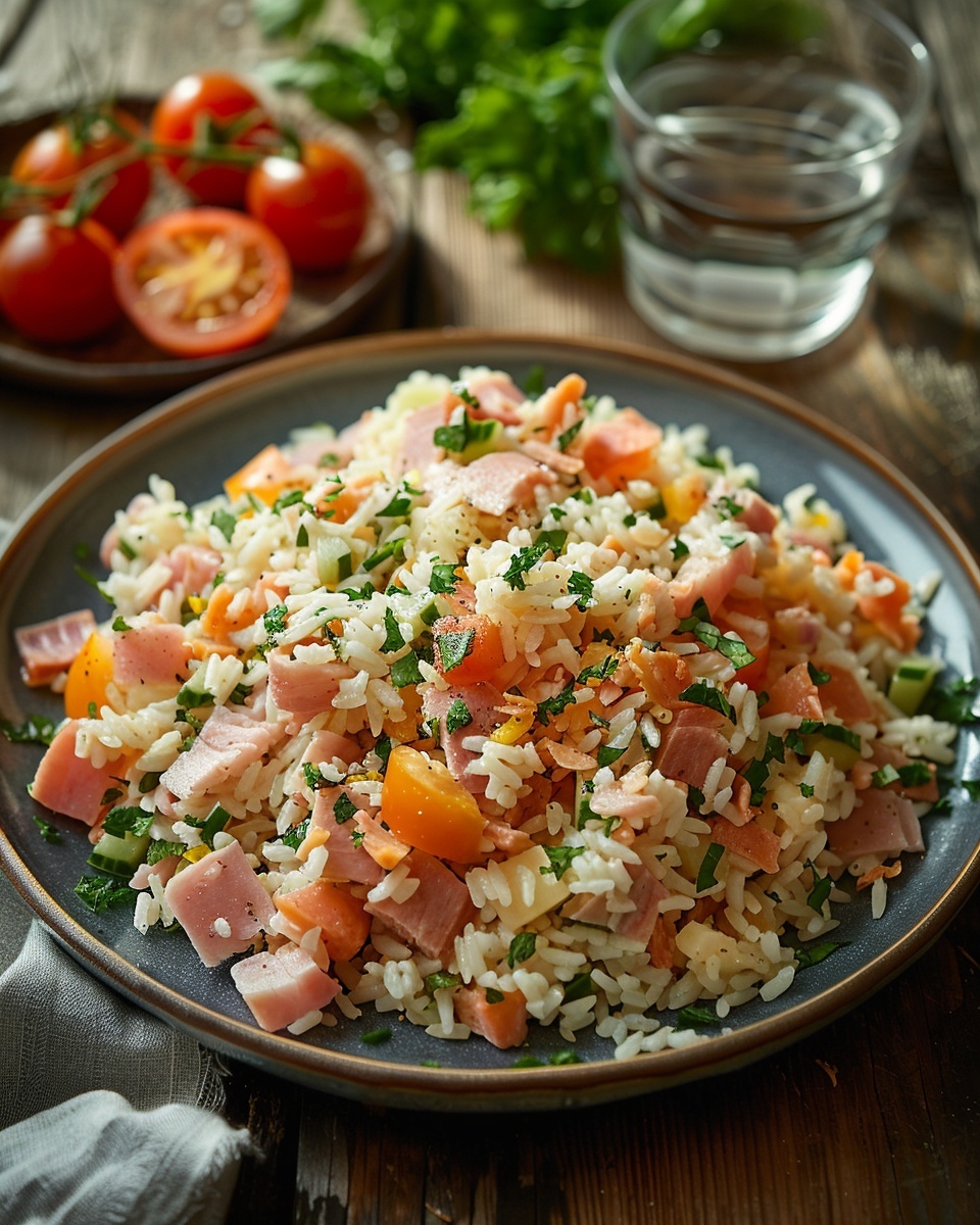 Recette de Salade de Riz au Jambon Fromage : Conseils et Astuces 1 Salade de riz au jambon fromage