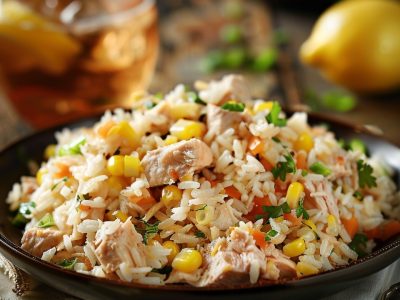 Recette Rapide de Salade de Riz au Thon et Maïs : Facile et Délicieuse