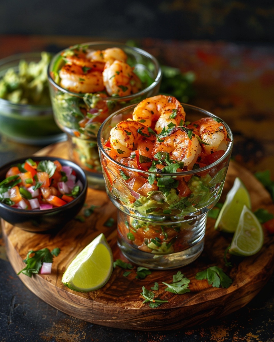 Recette de Verrine Guacamole Crevette Apéro : Une Entrée Fraîche et Délicieuse 1 Verrine guacamole crevette apéro