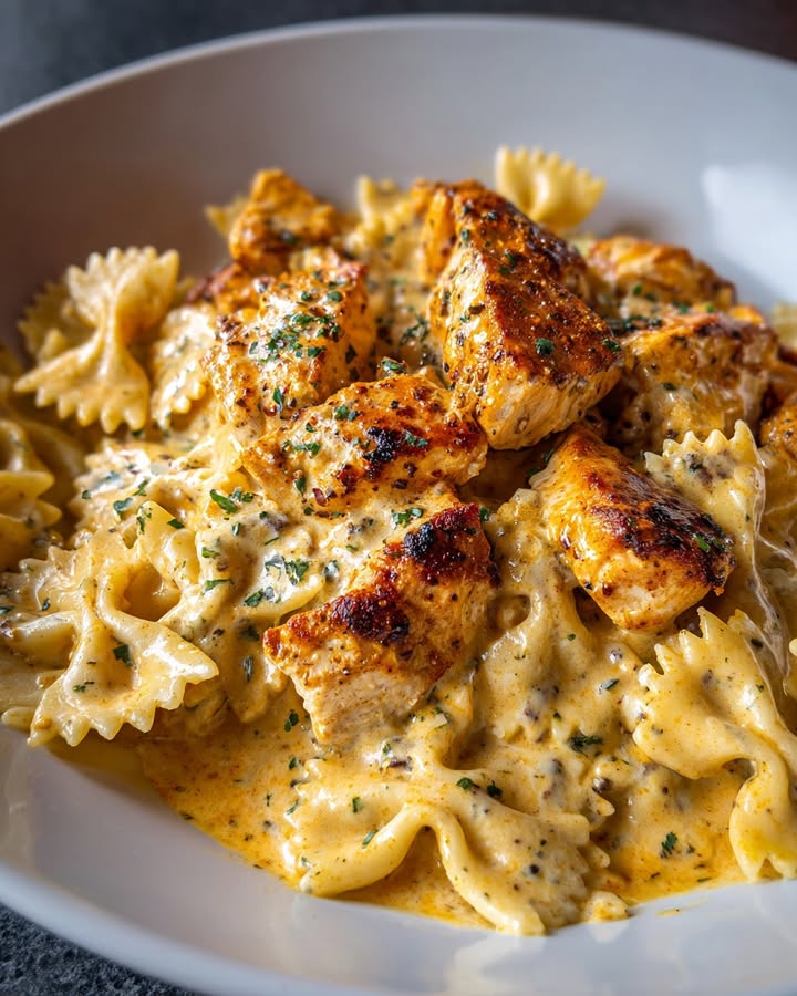 Pâtes Cajun Crémeuses : Recette Facile et Savoureuse 2 Pâtes Cajun Crémeuses