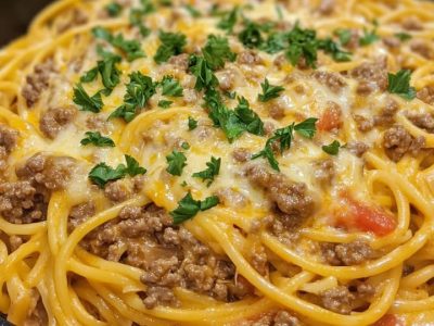 Pâtes Crémeuses Ail Bœuf : Recette Facile et Savoureuse