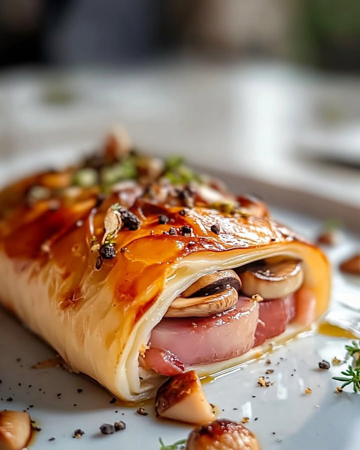 Feuilletés Champignons Jambon : Recette Facile et Savoureuse 2 Feuilletés Champignons Jambon
