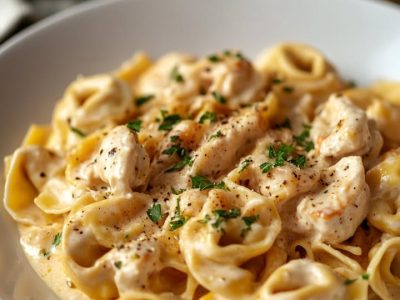 Tortellini Poulet Crémeux : Recette Facile et Savoureuse