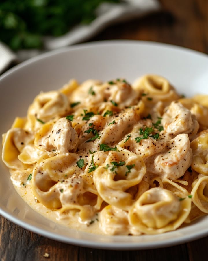 Tortellini Poulet Crémeux : Recette Facile et Savoureuse 2 Tortellini Poulet Crémeux