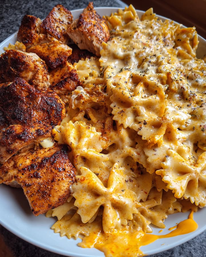Poulet Cajun Alfredo Pasta : Recette Facile et Savoureuse 2 Poulet Cajun Alfredo Pasta