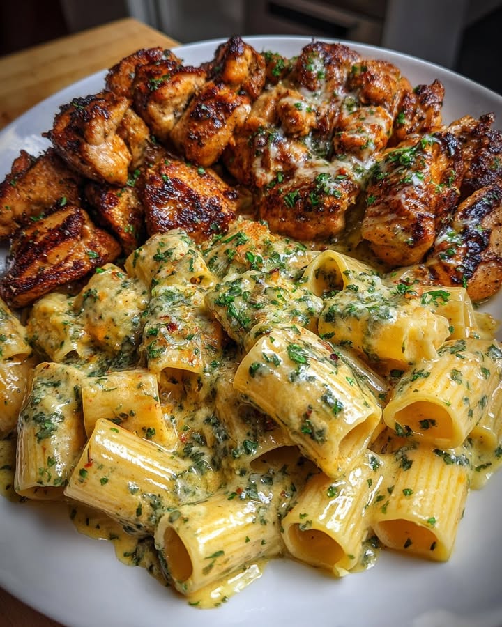 Poulet Ail Rigatoni : Recette Facile et Savoureuse 2 Poulet Ail Rigatoni