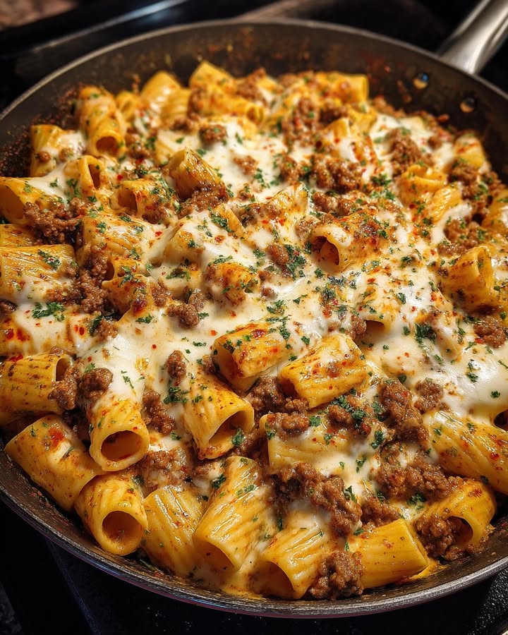 Pâtes Bœuf Parmesan