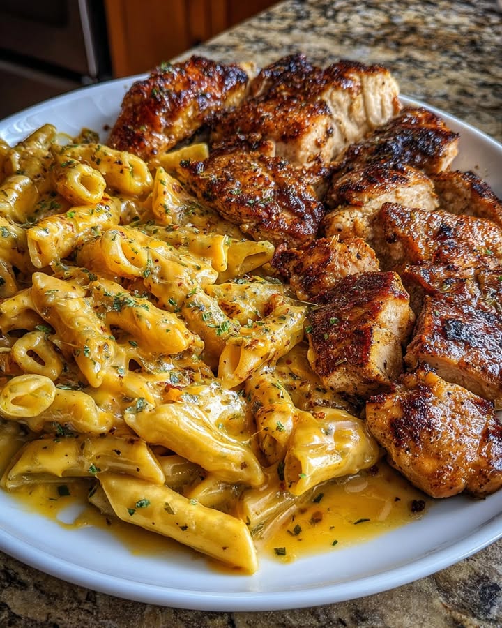 Penne Poulet Fromage Ail : Recette Facile et Savoureuse 2 Penne Poulet Fromage Ail