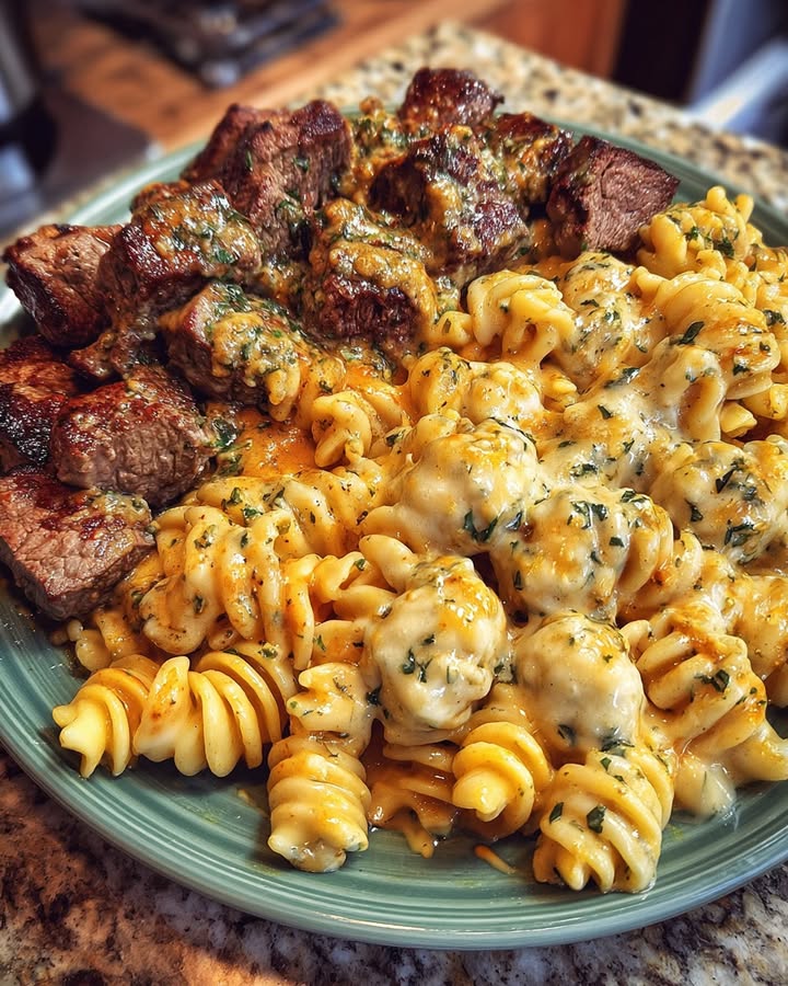 Pâtes Steak Savoureuses : Recette Facile et Rapide 2 Pâtes Steak Savoureuses