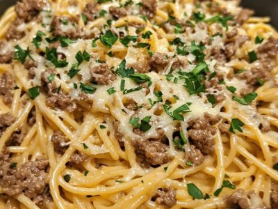 Linguine Bœuf Fromage Facile : Recette Rapide et Savoureuse
