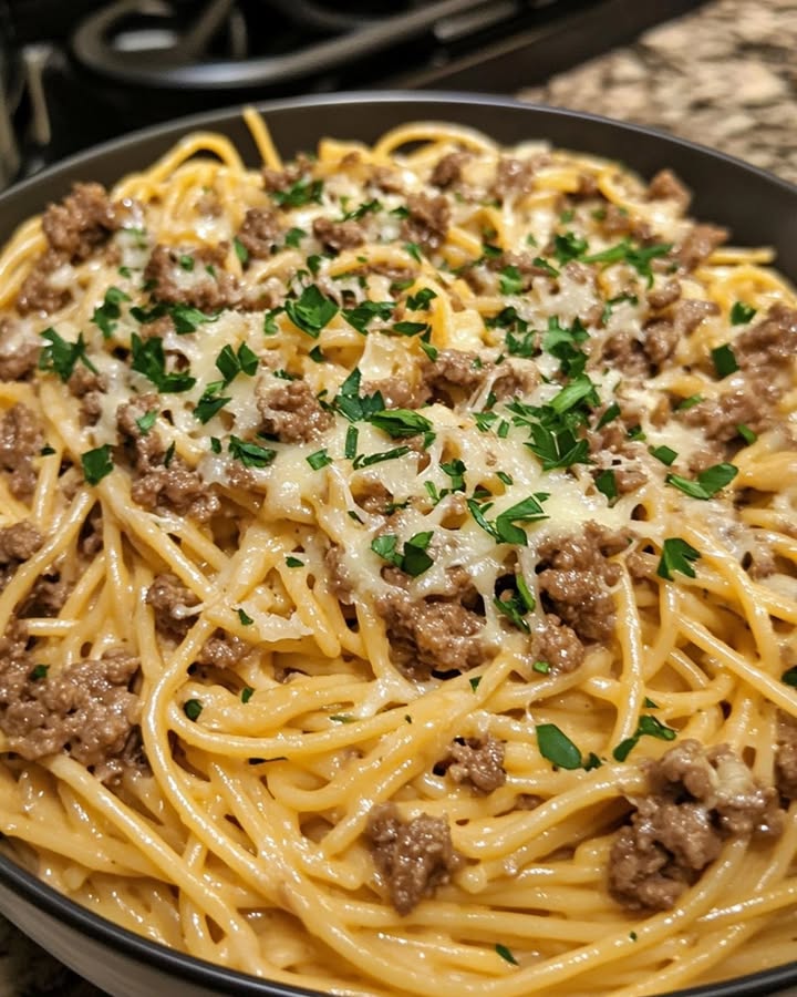 Linguine Bœuf Fromage Facile : Recette Rapide et Savoureuse 2 Linguine Bœuf Fromage