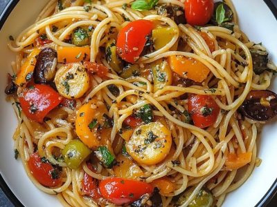Spaghetti Végétaux Grillés : Recette Facile & Savoureuse