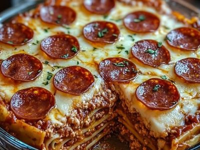 Casserole Pizza Pepperoni : Recette Facile et Savoureuse