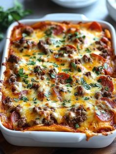 Casserole Pizza Fromagée Facile et Savoureuse 2 Casserole Pizza Fromagée