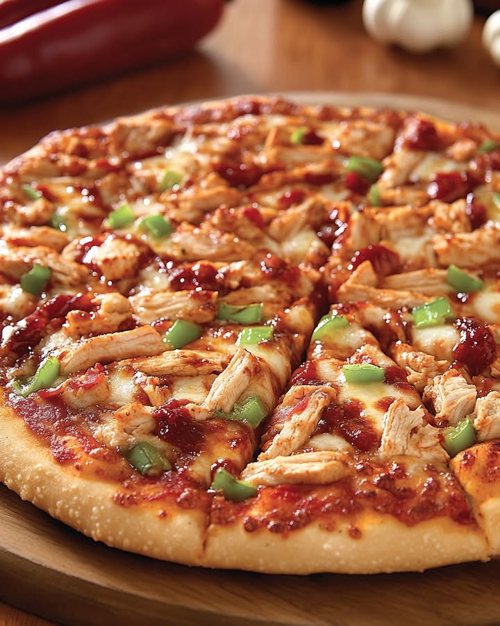 Pizza Poulet BBQ Authentique : Découvrez le Meilleur Recette 2 Pizza Poulet BBQ