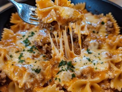 Pâtes Bowtie Velveeta Bœuf : Recette Facile et Savoureuse