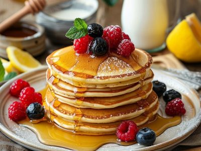 Recette Facile de Pancakes à la Banane et au Yaourt