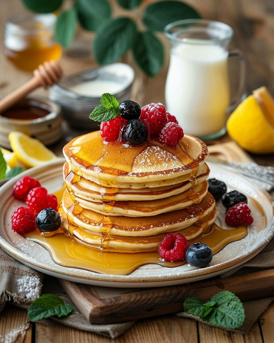 Pancakes banane yaourt