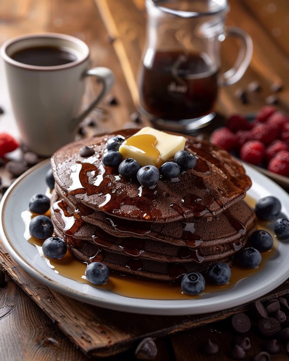 Recette de Pancakes Moelleux au Chocolat : Astuces et Conseils 1 Pancakes moelleux chocolat