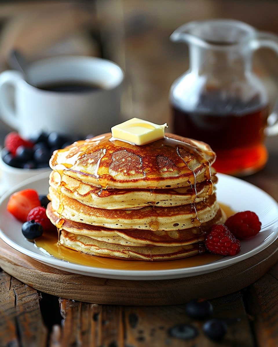 Pancakes Rapides au Yaourt : Recette Facile et Délicieuse 1 Pancakes rapides au yaourt