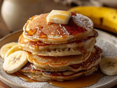 Recette Facile de Pancakes Rapides Banane
