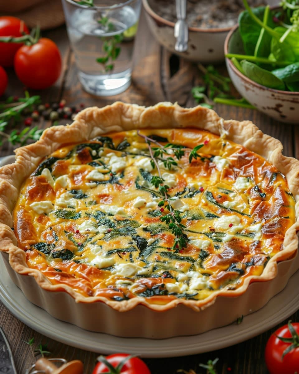 Quiche épinards feta