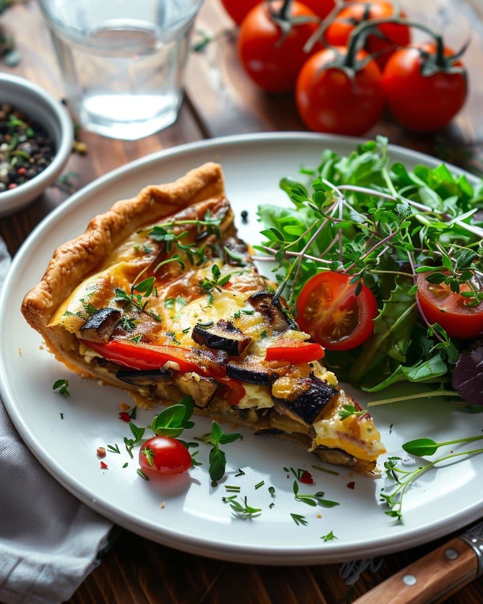 Quiche légumes grillés