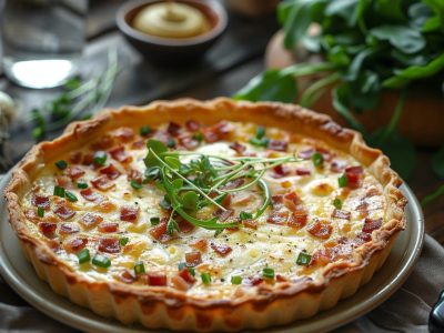 Recette de Quiche Poireaux Lardons : Une Délicieuse Recette Facile à Faire