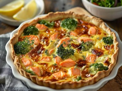 Recette Facile de Quiche Saumon Brocoli : Une Délicieuse Recette à Découvrir