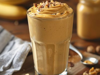 Recette Gourmande : Smoothie Banane Beurre Cacahuète