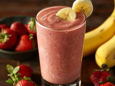 Recette de Smoothie Fraise Banane Maison : Frais, Sain et Délicieux