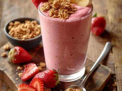 Recette de Smoothie Fraise Banane Rapide : Délicieux et Sain
