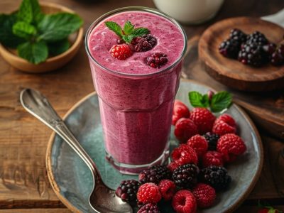 Recette de Smoothie aux Fruits Rouges et Yaourt : Découvrez Comment le Préparer