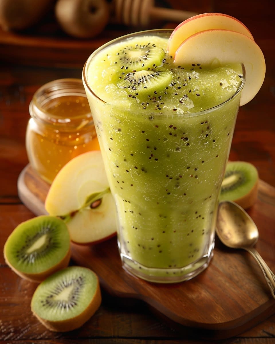 Recette de Smoothie Kiwi Pomme : Fraîcheur et Bien-être 1 Smoothie kiwi pomme