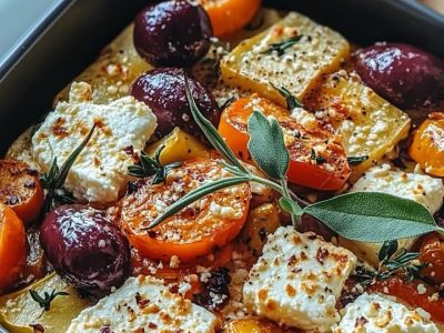Gratin Légumes Feta Facile et Savoureux