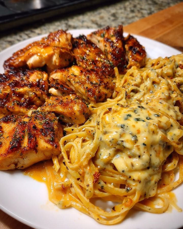 Linguine Alfredo Cajun : Recette Facile et Savoureuse 2 Linguine Alfredo Cajun