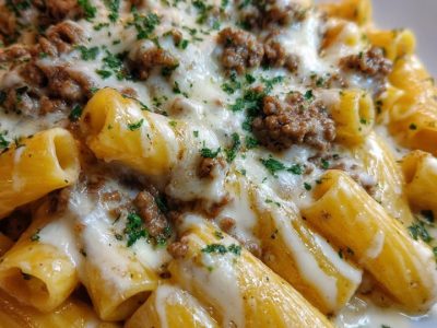 Rigatoni Crémeux Parmesan : Recette Facile et Savoureuse