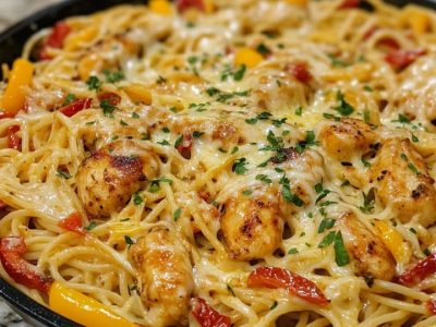 Poulet Cajun Linguine Crème : Recette Facile et Savoureuse