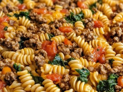 Pâtes Crémeuses Bœuf Tomate : Recette Facile et Savoureuse