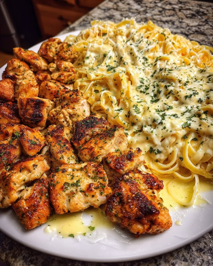 Poulet Linguine Crémeux : Recette Facile et Savoureuse 2 Poulet Linguine Crémeux