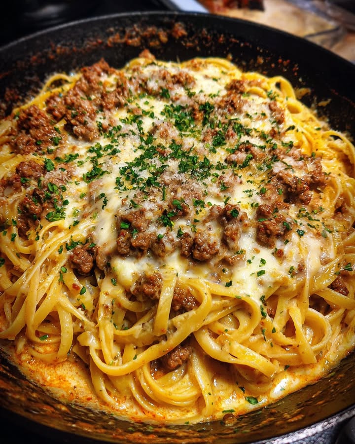 Linguine Bœuf Crémeux : Recette Facile et Savoureuse 2 Linguine Bœuf Crémeux