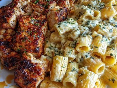 Pâtes Crémeuses Poulet Ail : Recette Facile et Savoureuse