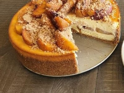 Cheesecake Pêches Croustillant : Recette Facile et Savoureuse