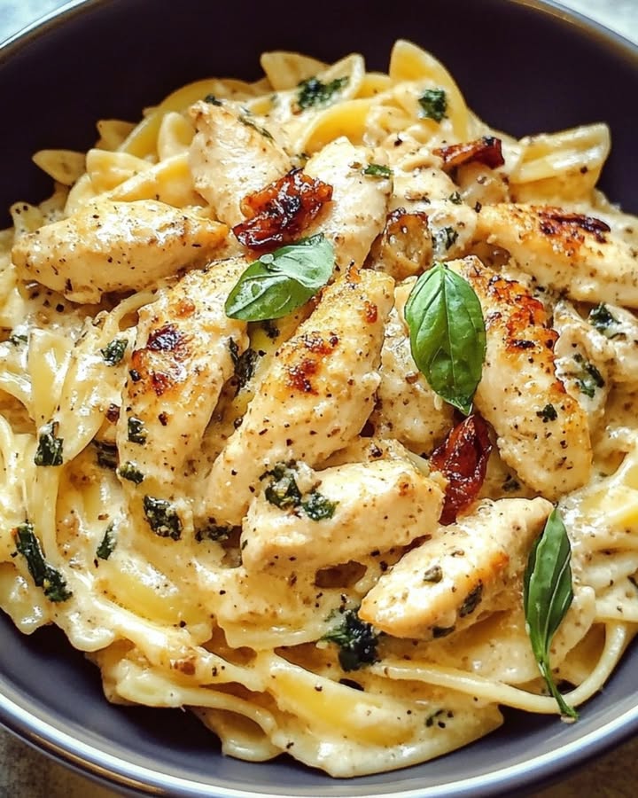 Pâtes Poulet Crémeuses