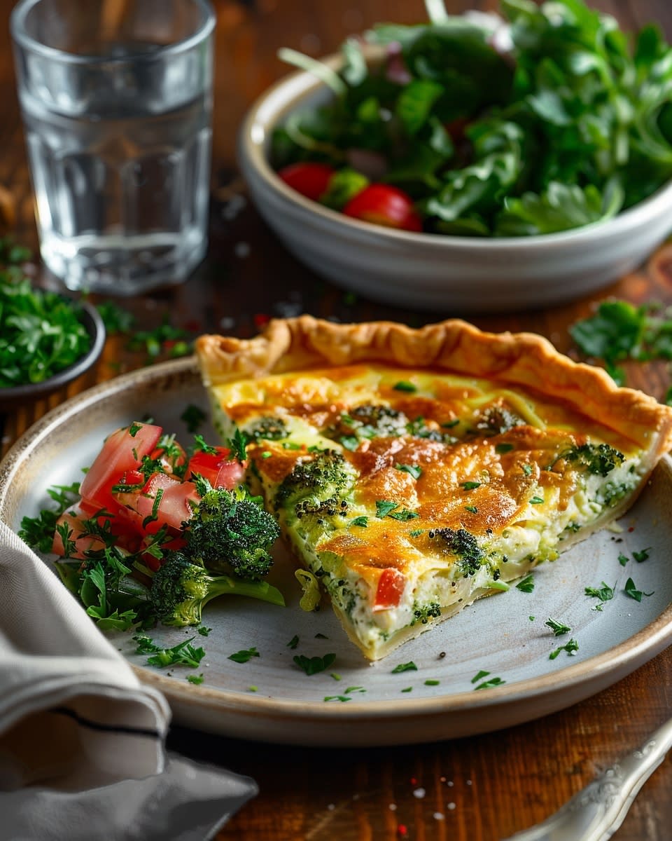 Recette Délicieuse de Quiche Brocoli Fromage : Facile et Rapide 1 Quiche brocoli fromage
