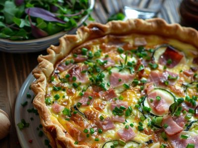Recette Facile de Quiche Courgette Jambon : Un Délice pour Tous les Jours