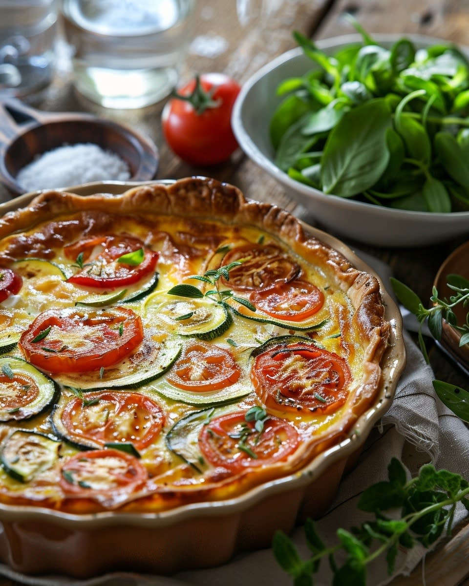 Recette Facile de Quiche Courgette Tomate: Variations et Conseils 1 Quiche courgette tomate